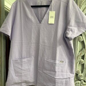 Lavender FIGS scrub top